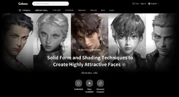 Solid Form and Shading Techniques to Create Highly Attractive Faces  C