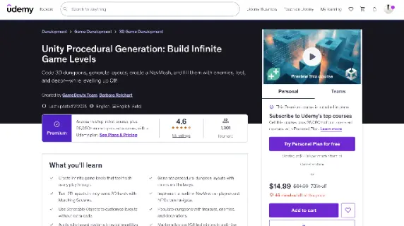 Unity Procedural Generation Build Infinite Game Levels  Udemy