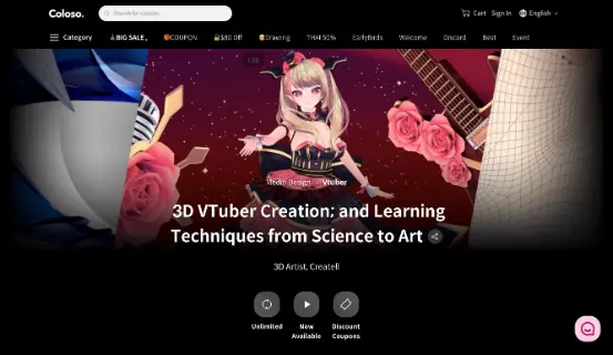3D VTuber Creation; and Learning Techniques from Science to Art  Coloso