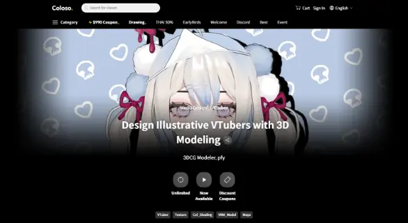 Design Illustrative VTubers with 3D Modeling  Coloso.