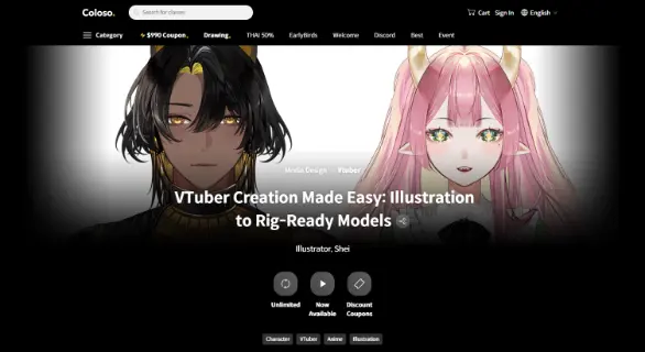 VTuber Creation Made Easy Illustration to Rig-Ready Models  Coloso.